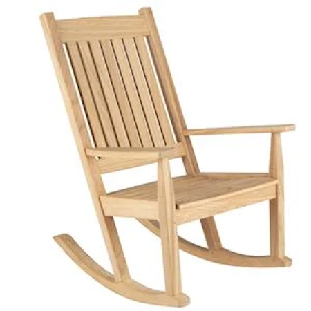 Rocker with Slat Back